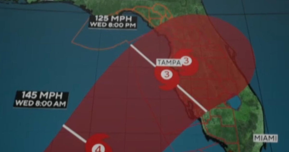 Hurricane Milton now Category 5 storm - CBS News