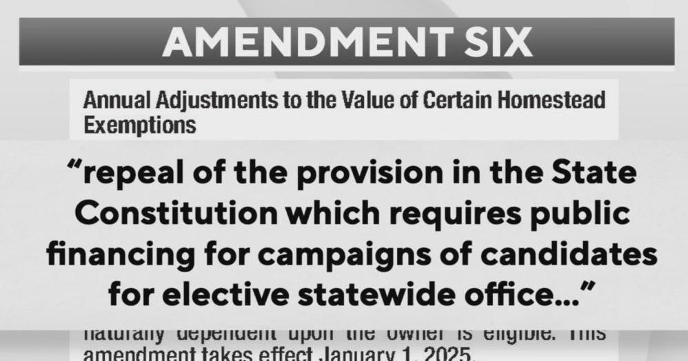 Florida voters to decide Amendment 6, campaign financing