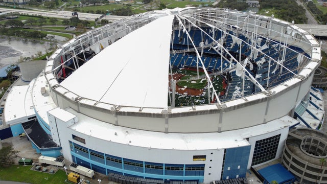 tamp hurricane milton Tropicana Field roof 