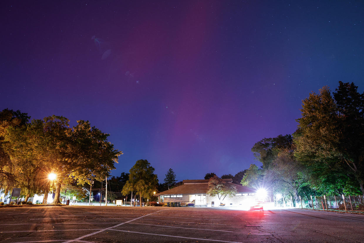 Northern lights dazzle skies over New York and New Jersey. See the