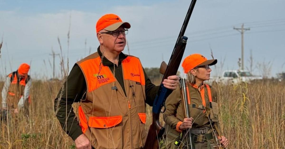 Walz goes pheasant hunting with his own Beretta as the campaign appeals to gun owners