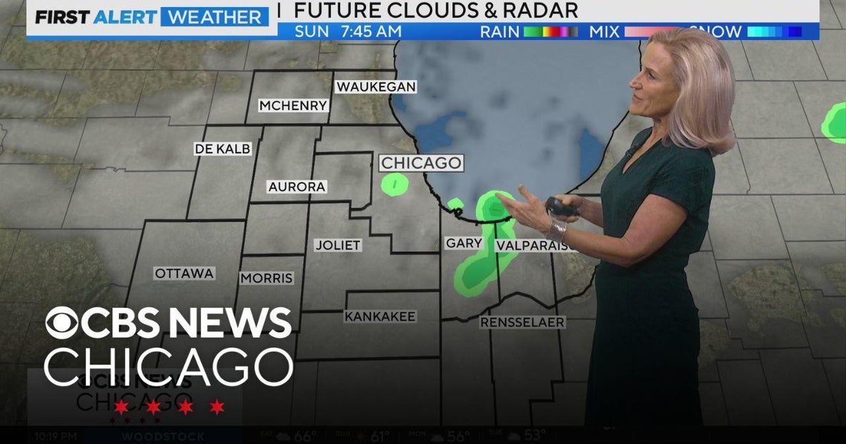 Scattered shower chances for Chicago area through Tuesday - CBS Chicago