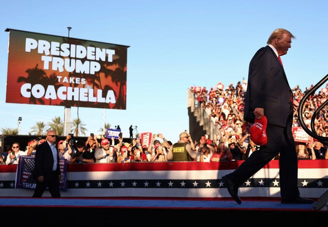 Donald Trump Holds A Campaign Event In Coachella, CA