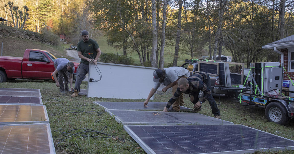 Volunteers bring solar power to North Carolina communities after Helene