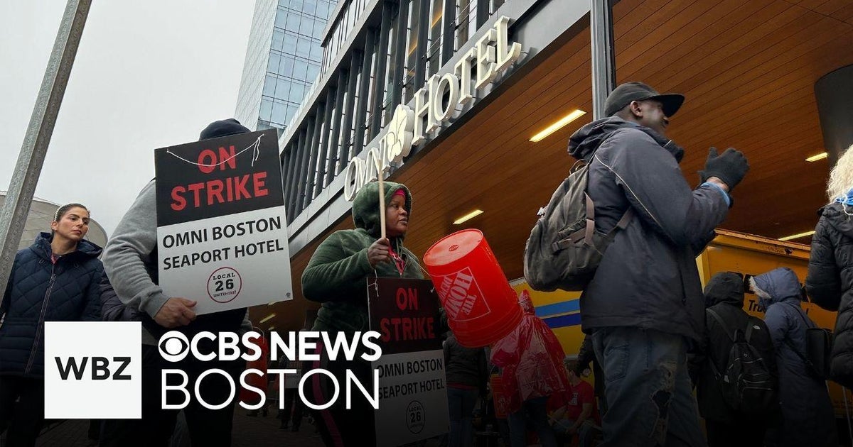 Omni workers join Boston hotel strike and more top stories - CBS Boston