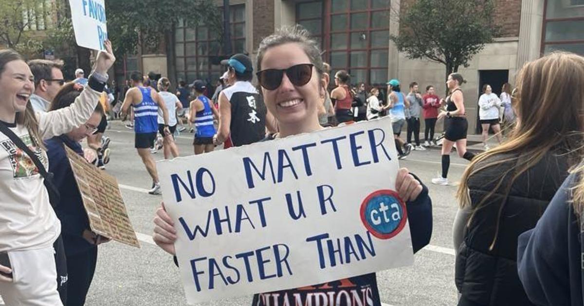 Signs of the 2024 Chicago Marathon CBS Chicago