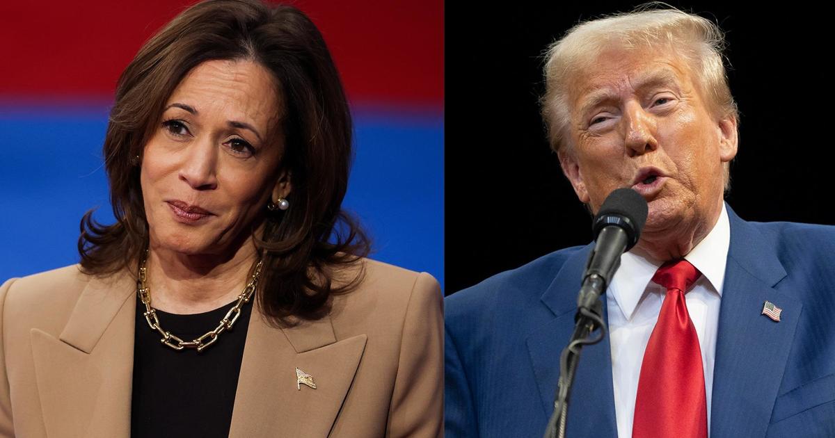 Kamala Harris with slim lead on Trump in new CBS News poll