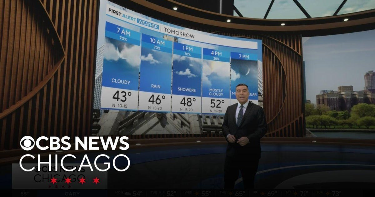 Chilly, breezy, and rainy through Tuesday for Chicago area - CBS Chicago