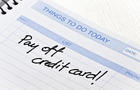 Things To Do Today Message-Pay off credit card 