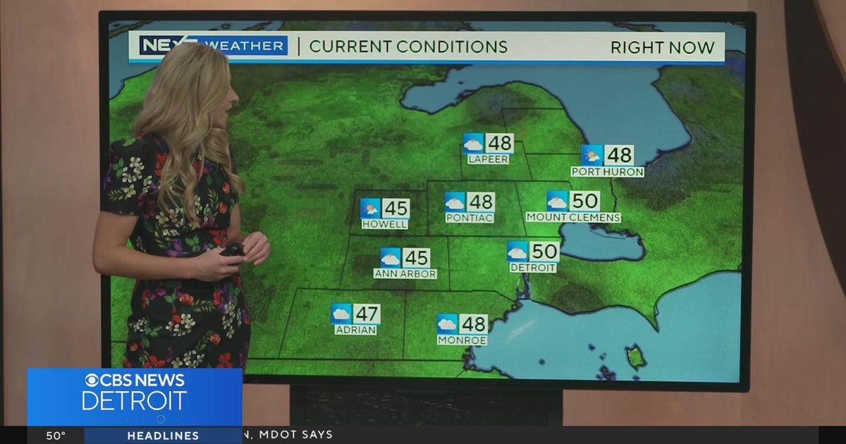 NEXT Weather Forecast October 15, 2024 (Today) CBS Detroit