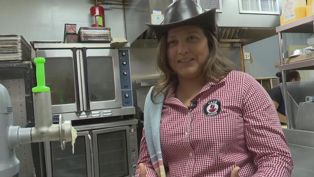 Giselle Poveda, the kitchen manager at Cafe Tinto, in the kitchen 