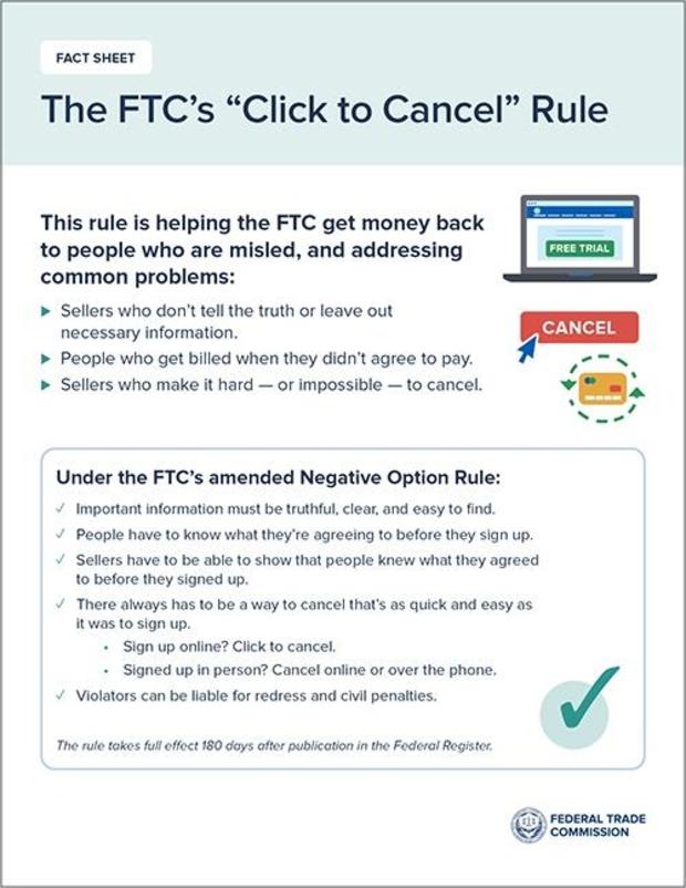 What to know about new FTC rule making it easier to cancel subscriptions and memberships