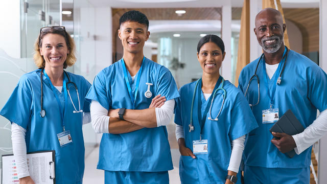 Portrait of Aanurse standing in the Hospital ward 