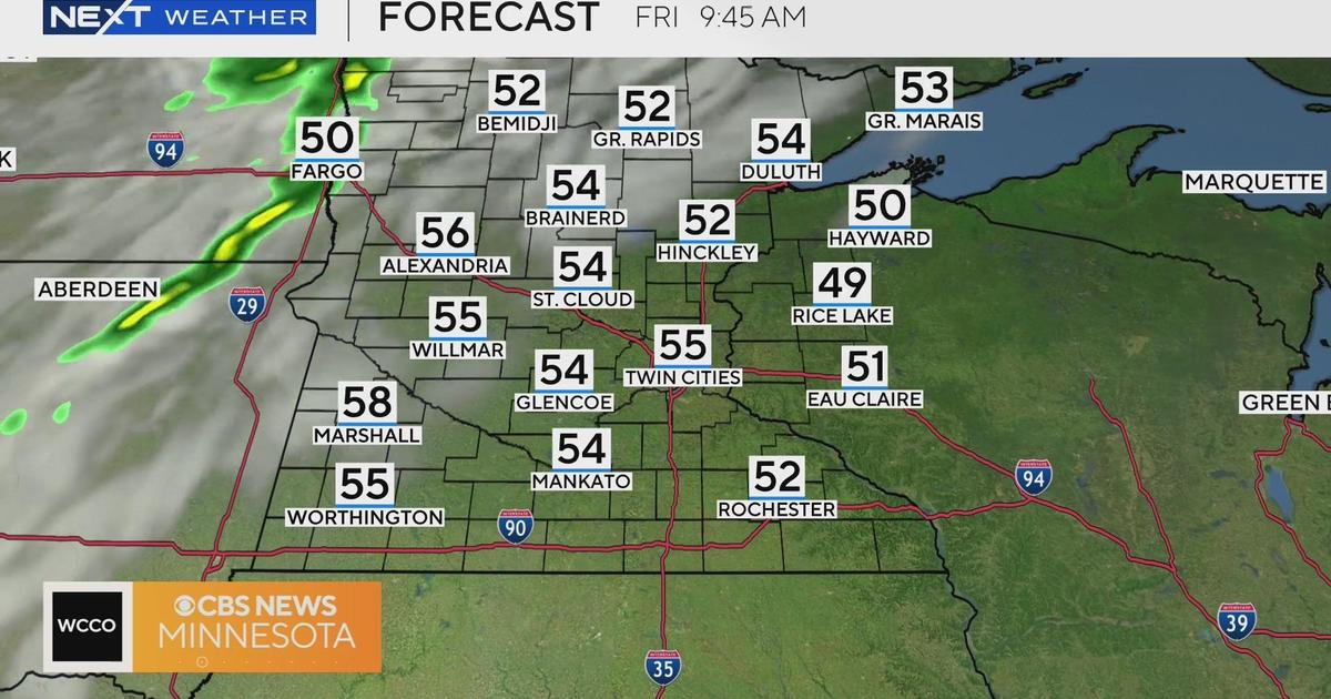 Temperatures are back in the 70s with a chance of a few showers Friday evening