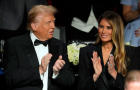 Donald and Melania Trump at the Al Smith Dinner in New York 