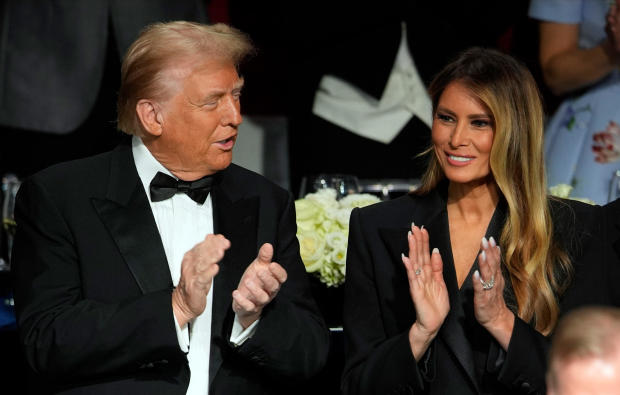 Donald and Melania Trump at the Al Smith Dinner in New York 