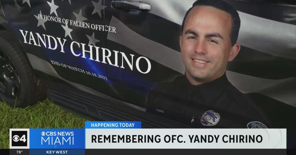 Hollywood police mark three years since the death of Officer Yandy Chirino