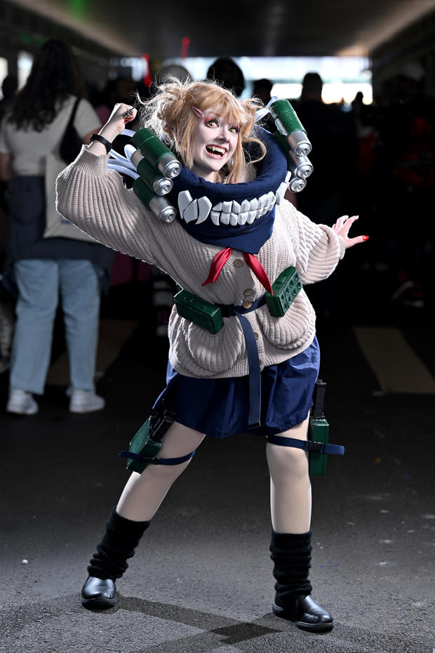 Cosplayer poses during New York Comic Con at The Jacob K. Javits Convention Center on October 19, 2024 in New York City. 