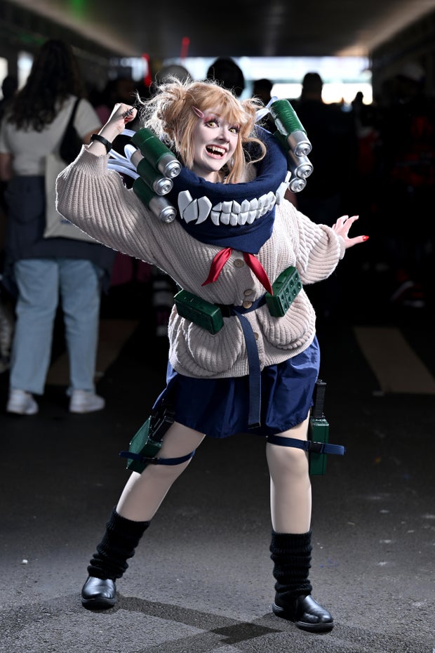 Cosplayer poses during New York Comic Con at The Jacob K. Javits Convention Center on October 19, 2024 in New York City.