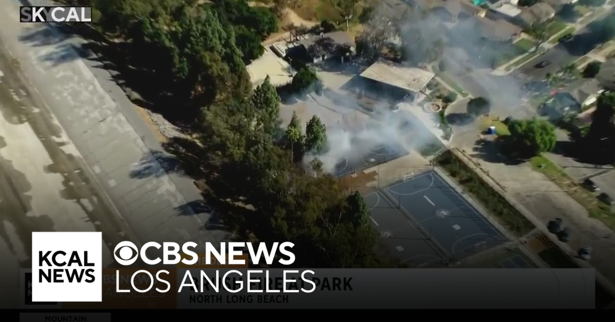 Brush fire briefly sparks near Long Beach park before firefighters