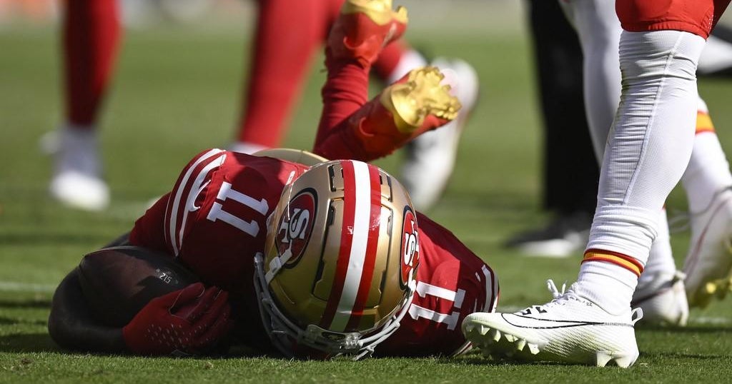49ers' WR Brandon Aiyuk to miss rest of 2024 season with torn ACL, MCL -  CBS San Francisco