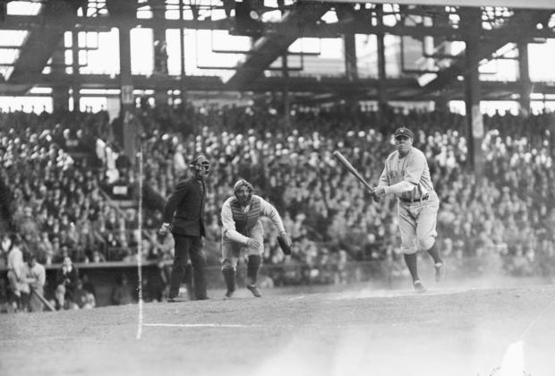 Baseball Player Babe Ruth at Bat 