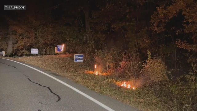 Political signs fire Sterling 