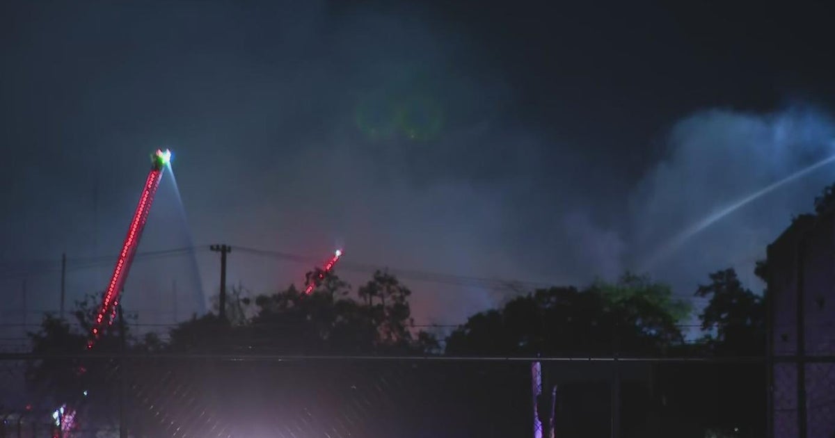 First responders fight large fire near Dallas Love Field Airport - CBS Texas
