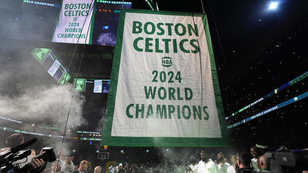 Boston Celtics 2024 World Championship banner 