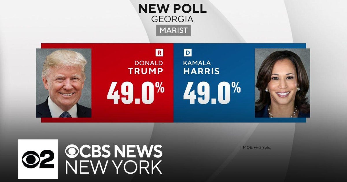 Poll shows Harris, Trump neck-and-neck in 3 battleground states - CBS ...