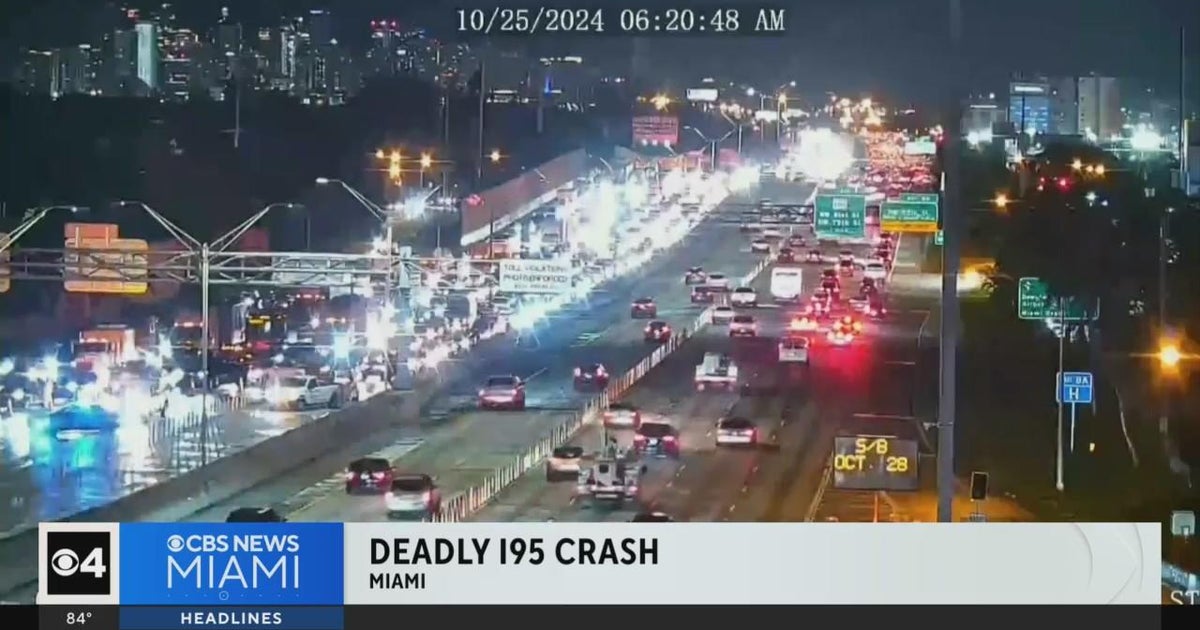 Woman killed, two others critically injured in I-95 crash in Miami-Dade
