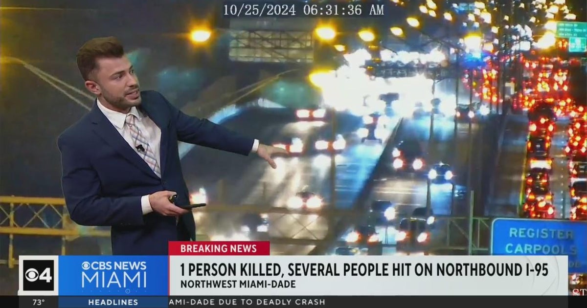 Section of northbound I-95 in Miami-Dade reopens after deadly crash Section of northbound I-95 in Miami-Dade reopens after deadly crash