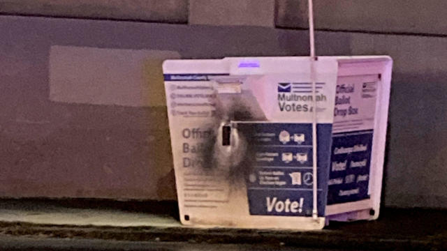  
Ballot boxes set on fire in Oregon, Washington; hundreds of ballots destroyed 
Authorities in Portland, Oregon, and Vancouver, Washington, said they've opened investigations after two ballot boxes went up in flames. 
2H ago