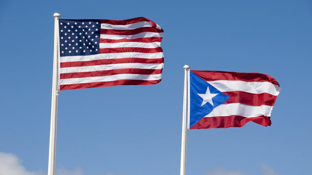 U.S. and Flag of Puerto Rico 