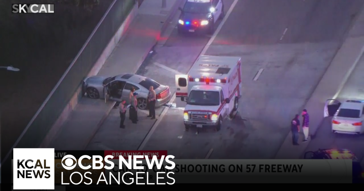 Car-to-car shooting on 57 freeway in Diamond Bar - CBS Los Angeles