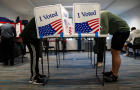 Voters Cast Early Ballots During Early Voting Period In Virginia 