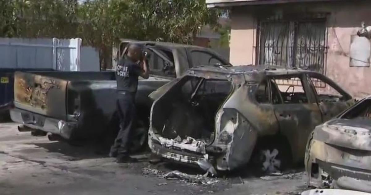 Miami Police appeal for help after cars torched in Allapattah - CBS Miami