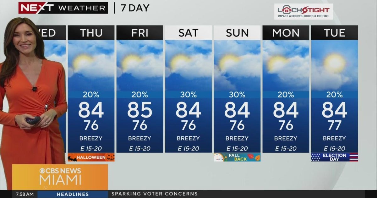 South Florida Weather for Wednesday 10/30/2024 7AM - CBS Miami