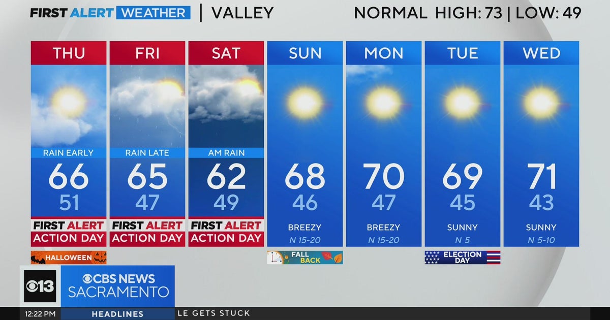 Wednesday afternoon weather forecast -Oct. 30, 2024