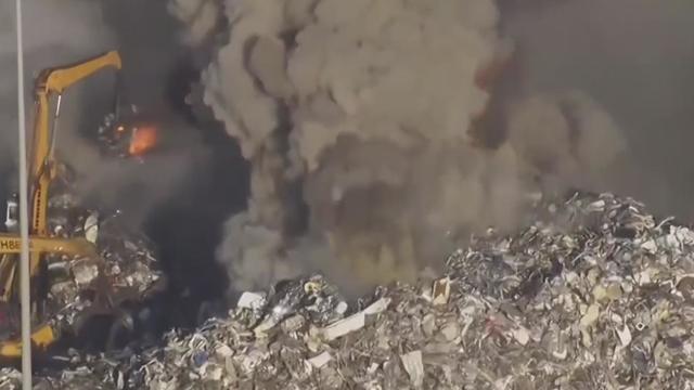 Radius Recycling Scrap Metal Fire 