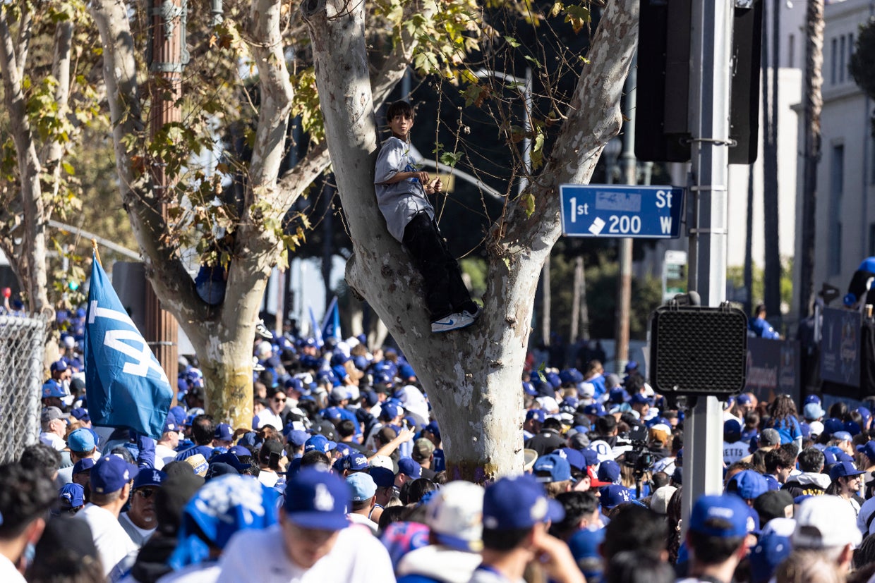 BASEBALL-MLB-DODGERS-PARADE