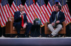 Republican Presidential Candidate Donald Trump Participates In Fireside Chat With Tucker Carlson 