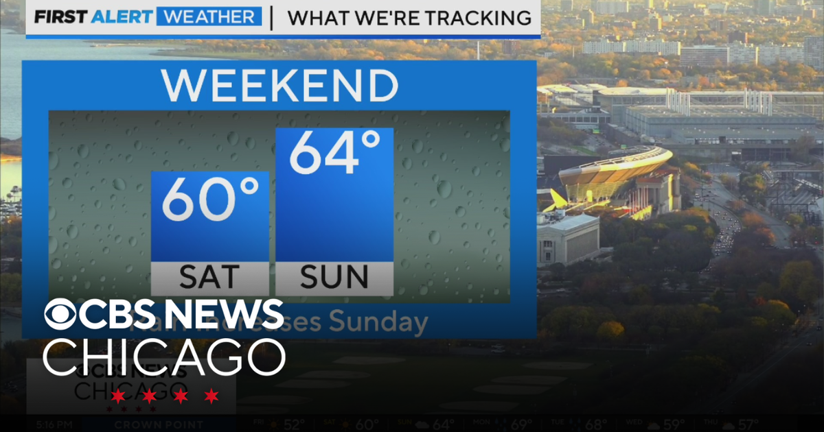 60s this weekend in Chicago, rain increases Sunday - CBS Chicago
