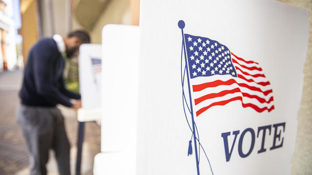 Millenial Black Man Voting in Election 