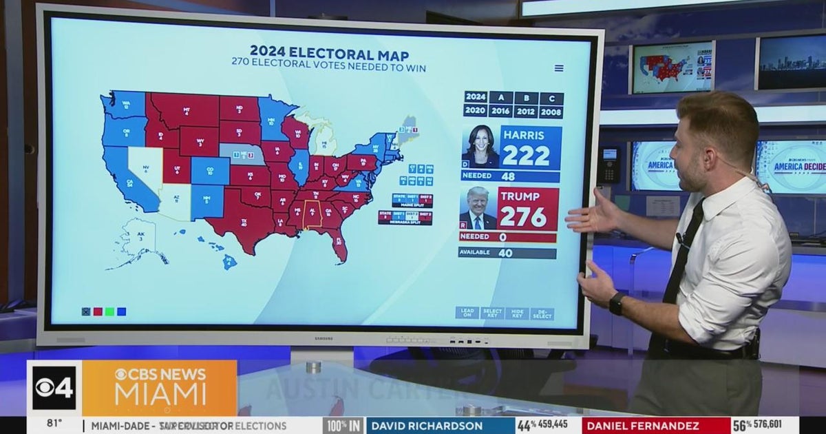 Trump wins election in historic comeback, CBS News projects - CBS Miami