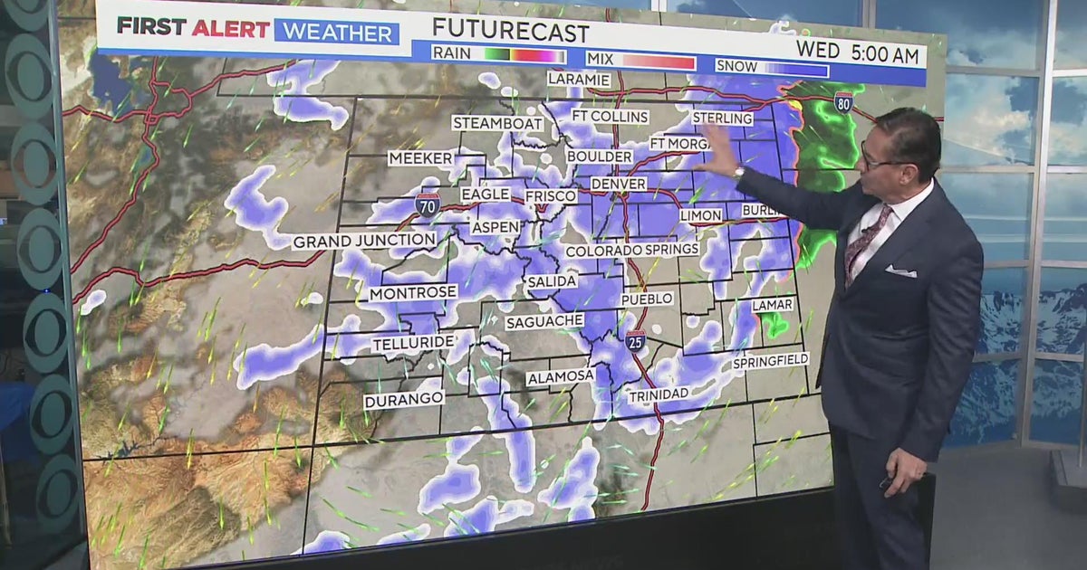 Strong snow storm set to dump across areas of Colorado - CBS Colorado