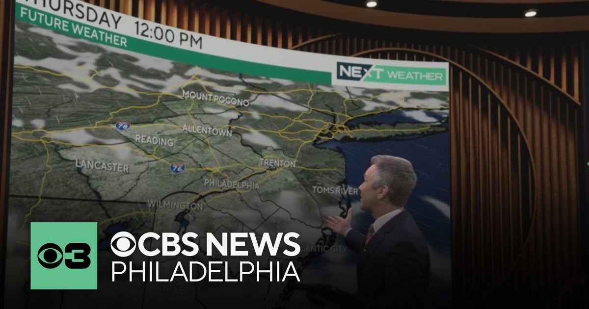 Cloudy, very mild Wednesday night in Philadelphia region - CBS Philadelphia