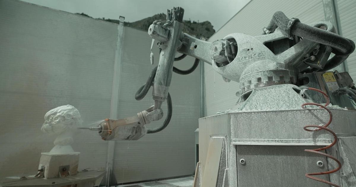 Robots can sculpt marble, but some disagree if they're making art