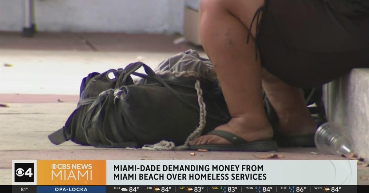 Miami-Dade County demands Miami Beach pay millions for homeless services - CBS Miami