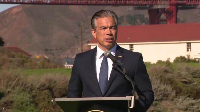 Rob Bonta speaks in San Francisco 